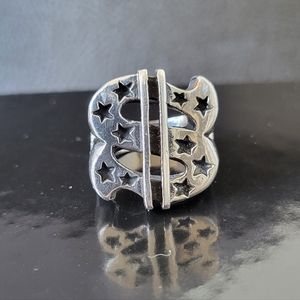 Stainless steel Dollar $ ring